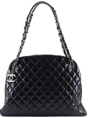 CHANEL Mademoiselle Bowling Bag Tote Bag A50558 Matelasse Chain Tote